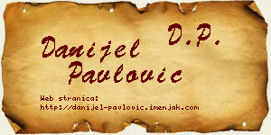 Danijel Pavlović vizit kartica
